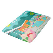 Retro Gay Pool Party Bath Mat (Gekanteld)