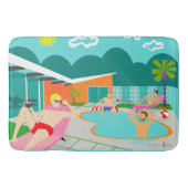 Retro Gay Pool Party Bath Mat (Voorkant)