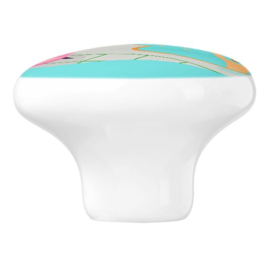 Retro Gay Pool Party Ceramic Pull Keramische Knop (Zijkant)