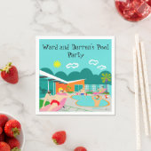 Retro Gay Pool Party Papier servet (Insitu)