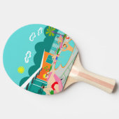 Retro Gay Pool Party Ping Pong Paddle Tafeltennisbatje (Zijkant)