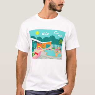 Retro Gay Pool Party T-Shirt