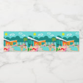 Retro Gay Pool Party Water Flacon Label Waterfles Etiket (Enkel label)