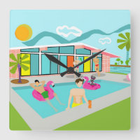 Retro Gay Roze Flamingo Pool Party