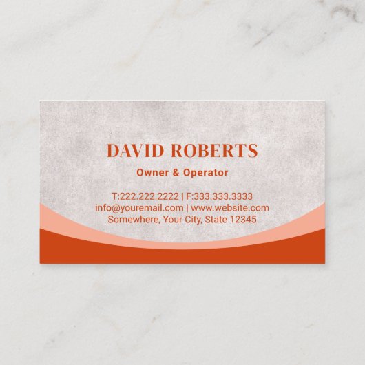 Retro Gazonverzorging & Landscaping Rijmaaier Logo Visitekaartje (Achterkant)