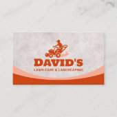 Retro Gazonverzorging & Landscaping Rijmaaier Logo Visitekaartje (Voorkant)