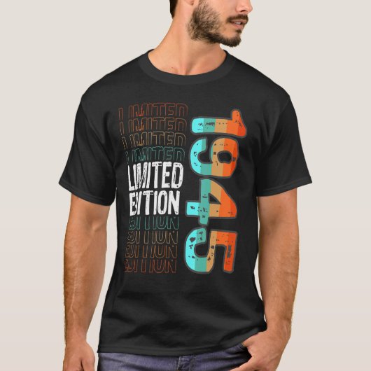 Retro Geboortejaar 1945 T-shirt (Voorkant)