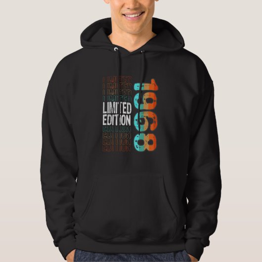 Retro Geboortejaar 1968 Hoodie (Voorkant)