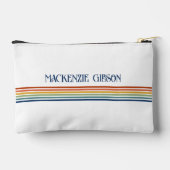 Retro Geborduurd Minimalistisch Strepen Accessoire Etui (Achterkant)