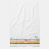 Retro Geborduurd Minimalistisch Strepen Theedoek (Verticaal)
