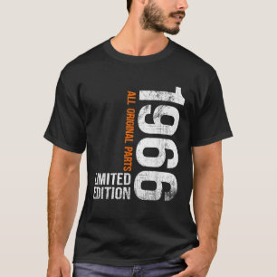 Retro Geboren in 1966 Gelimiteerde Editie 60 Jaar  T-shirt