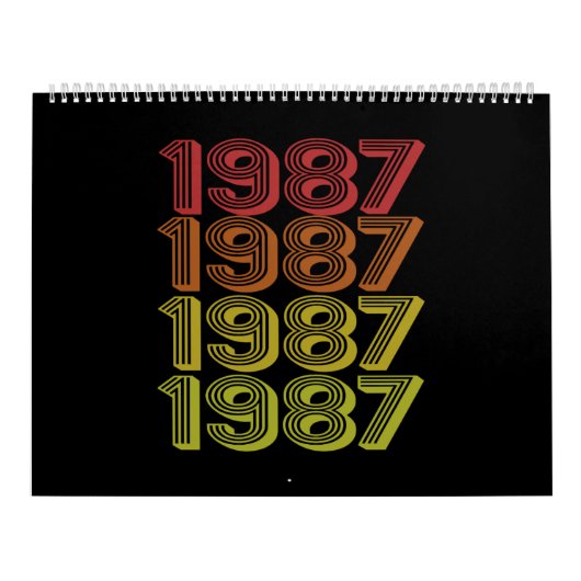Retro geboren in 1987 kalender (Hoes)