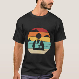 Retro gebroken arm been Gebroken bot Gebroken ving T-shirt