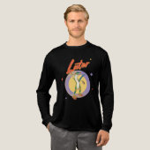 Retro Gecko Later Luie Dag Humor Tri-Blend Shirt (Voorkant)