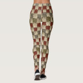 Retro Gecontroleerd ontwerp voor draagtas Leggings (Achterkant)