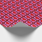 Retro  gecontroleerd Y2K-patroon Cadeaupapier (Hoek)