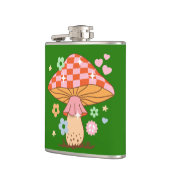 Retro Gecontroleerde paddenstoel Disco Ball Hippie Heupfles (Links)