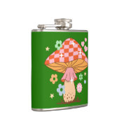 Retro Gecontroleerde paddenstoel Disco Ball Hippie Heupfles (Rechts)