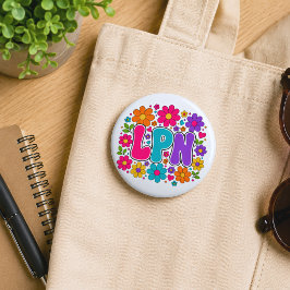 Retro gediplomeerd praktijkondersteuner ronde button 5,7 cm