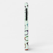 Retro Geek Hipster Glasses Patroon Case-Mate iPhone Case (Achterkant/links)