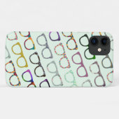 Retro Geek Hipster Glasses Patroon Case-Mate iPhone Case (Achterkant (horizontaal))