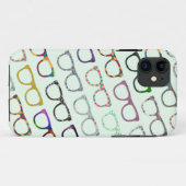 Retro Geek Hipster Glasses Pattern iPhone5 hoesje (Achterkant (horizontaal))