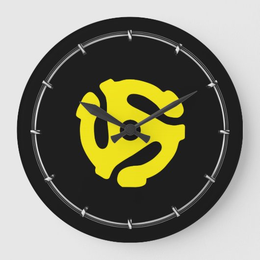 Retro Geel 45 voorzetkamer DJ Grote Klok (Voorkant)