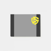 Retro  Geel 45 voorzetkamer DJ Post-it® Notes (Voorkant)