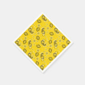 Retro Geel Bandana/Bandana Servetten (Hoek)