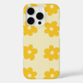 Retro Geel Beige Bloemen Whimsical Preppy Hippie Case-Mate iPhone Case (Achterkant)