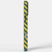 Retro Geel Blauw Chevron Kleurrijk Patroon Case-Mate iPhone Case (Achterkant / Rechts)