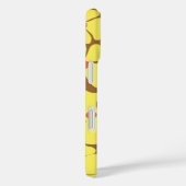 Retro Geel Bloemen Vet Abstract Bloempatroon Case-Mate iPhone Case (Achterkant / Rechts)