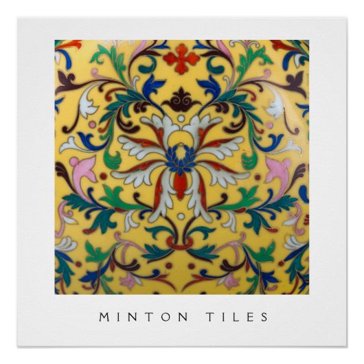 Retro  Geel Bloemen Wildbloem Botanisch Perfect Poster (Voorkant)