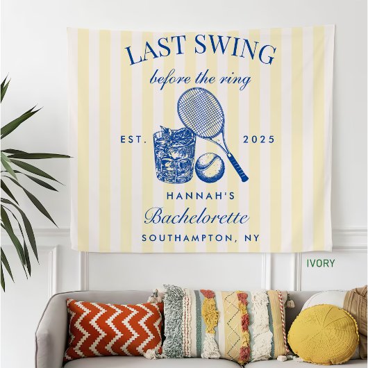 Retro Geel Laatste Swing Voor De Ring Tennis Bac Fleece Deken