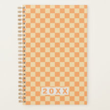 Retro Geel Oranje Schaakbord 2026
