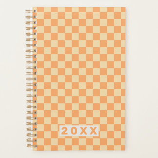 Retro Geel Oranje Schaakbord 2026 Planner