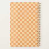 Retro Geel Oranje Schaakbord 2026 Planner (Achterkant)