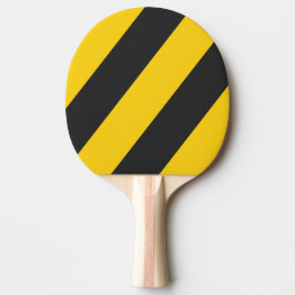 Retro Geeljas Drie Vette Strepen Tafeltennisbatje