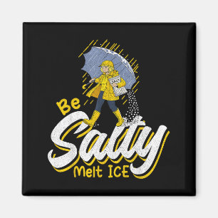 Retro geen ijs zout meme grappig wees zout smelt i magneet