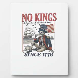 Retro Geen Koningen Sinds 1776 Koningen Afwijzen K Fotoplaat