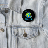 Retro Geen Planeet Klimaatverandering Aarde B Red Ronde Button 5,7 Cm (In situ)