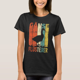 Retro Geese Whisper Farmer Farmer T-shirt