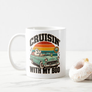 Retro Geest Auto Cruisen Met Mijn Liefje Halloween Koffiemok