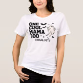 Retro Geest Eerste Halloween Moeder 1e Verjaardag Tri-Blend Shirt (Voorkant)