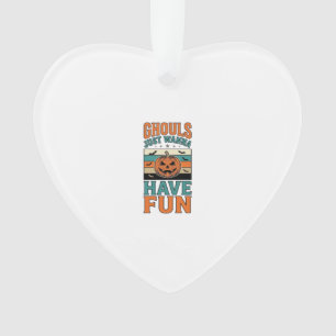 Retro geesten willen gewoon lol hebben Halloween T Ornament