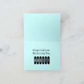 Retro gefeliciteerd met het schoppen van de Habit Kaart (Binnen)