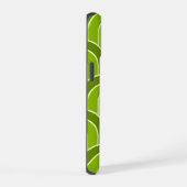 Retro gegradeerd Geometrisch ventilatorpatroon iPhone 15 Case (Rechterkant)