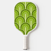 Retro gegradeerd Geometrisch ventilatorpatroon Pickleball Paddle (Achterkant)