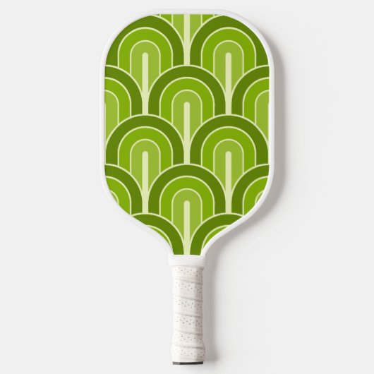Retro gegradeerd Geometrisch ventilatorpatroon Pickleball Paddle (Voorkant)