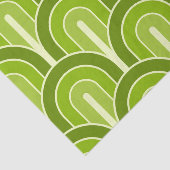 Retro gegradeerd Geometrisch ventilatorpatroon Tissuepapier (Detail)